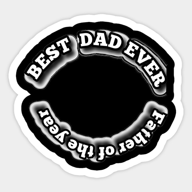 Father of the year Sticker by Abdo3mart's redbubble 